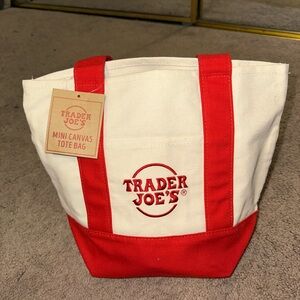 Trader Joe's Mini Canvas Tote Bag